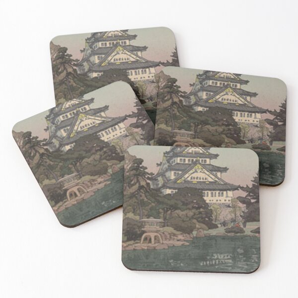 Item preview, Majestic Osaka Castle: Traditional Japanese Garden & Woodblock Style designed and sold by vekotpu.