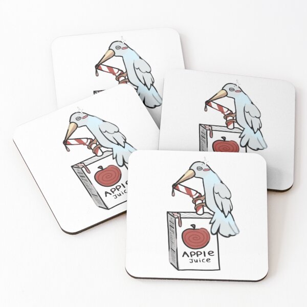 Item preview, - apple juice bird - Little LunchBox - white - designed and sold by echoztarrr.