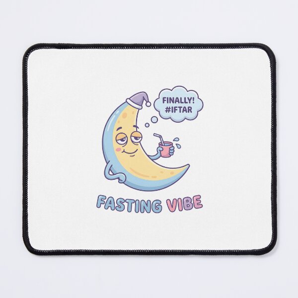 Item preview, Fasting Vibe Crescent Moon Illustration designed and sold by AbanoubStore.
