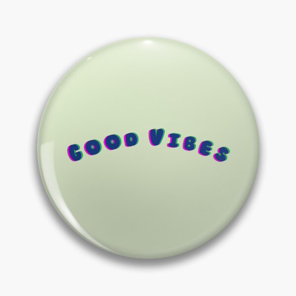 Item preview, Good Vibes 3D Affect Text Stickers Prints Posters Wall Art Magnet Home Coffee Cup Decoration TShirt Stationary Notebook Magnet Hat Kitchen Work School Office Redbubble Shop designed and sold by Saritas Boutique Shop.