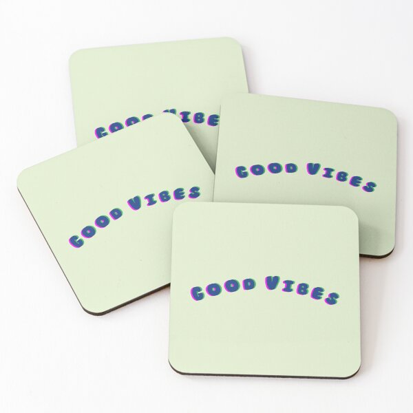 Item preview, Good Vibes 3D Affect Text Stickers Prints Posters Wall Art Magnet Home Coffee Cup Decoration TShirt Stationary Notebook Magnet Hat Kitchen Work School Office Redbubble Shop designed and sold by Saritas Boutique Shop.