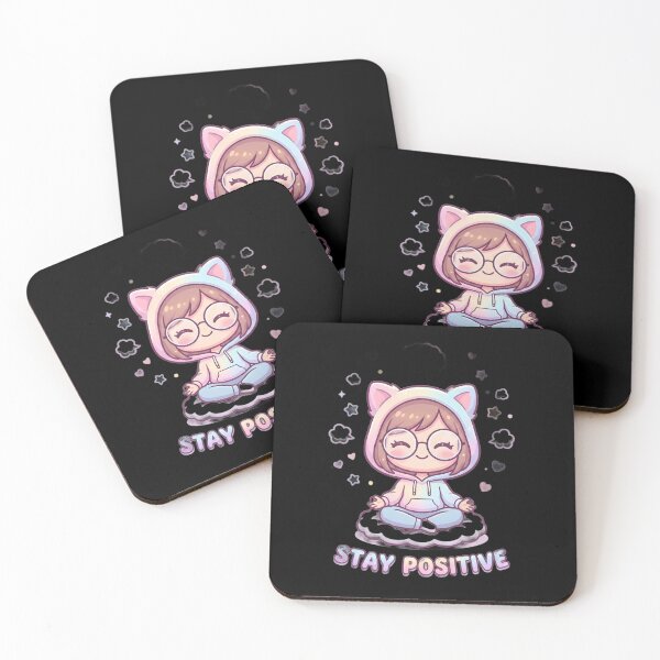 Item preview, Stay Positive Cloud Cat Girl designed and sold by AbanoubStore.