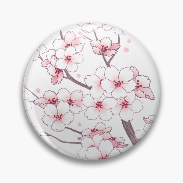 Item preview, Flipped Falling White Sakura Cherry Blossom branches designed and sold by arterialmotive.