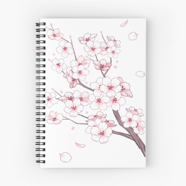 Item preview, Flipped Falling White Sakura Cherry Blossom branches designed and sold by arterialmotive.