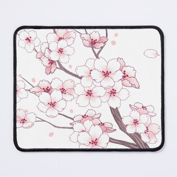Item preview, Flipped Falling White Sakura Cherry Blossom branches designed and sold by arterialmotive.