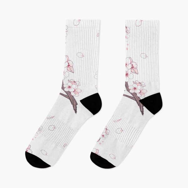 Item preview, Flipped Falling White Sakura Cherry Blossom branches designed and sold by arterialmotive.