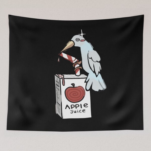 Item preview, Copy of - apple juice bird - Little LunchBox - black - designed and sold by echoztarrr.