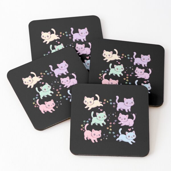 Item preview, Kawaii Cats Pastel Sticker Set designed and sold by AbanoubStore.