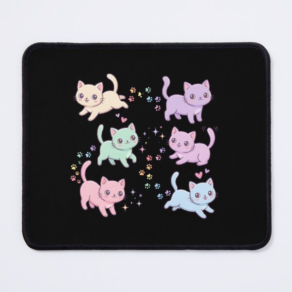 Item preview, Kawaii Cats Pastel Sticker Set designed and sold by AbanoubStore.