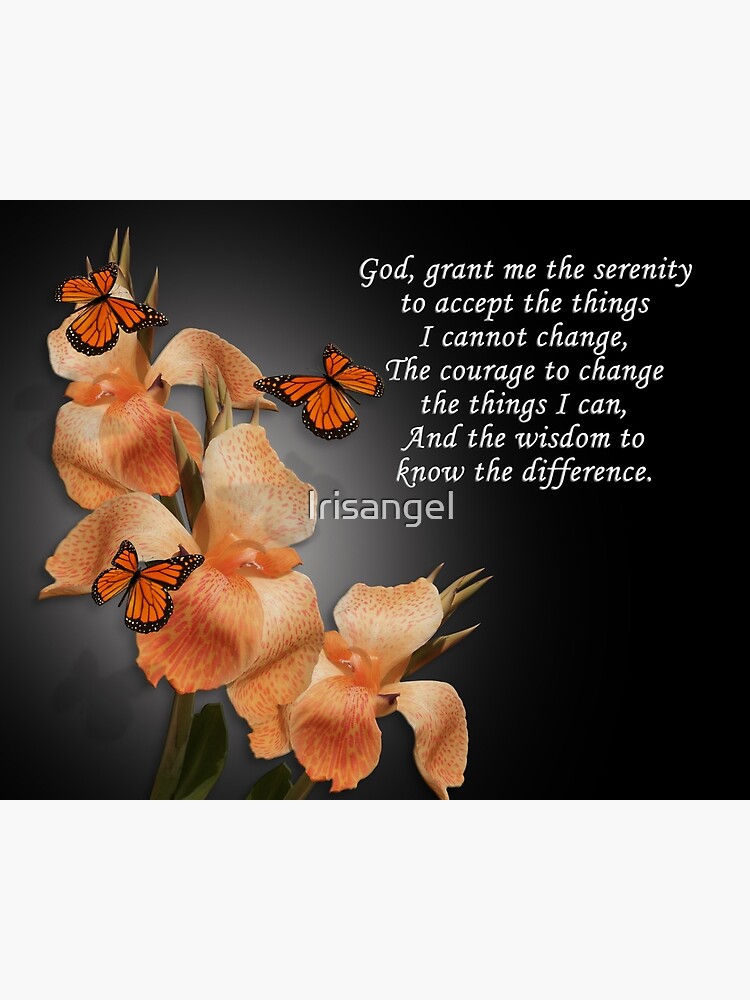 the serenity prayer art print by irisangel redbubble