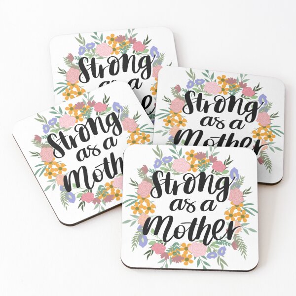 Item preview, Strong As A Mother Floral Design – Mom Gift Mother’s Day Botanical Quote designed and sold by Calm and Antsy.