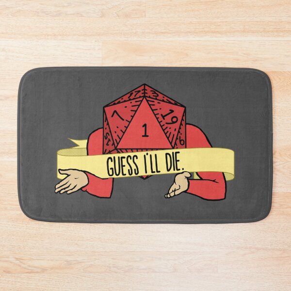 Item preview, Dungeons and Dragons Guess I'll Die D20 Dice Critical Failure designed and sold by curseten.