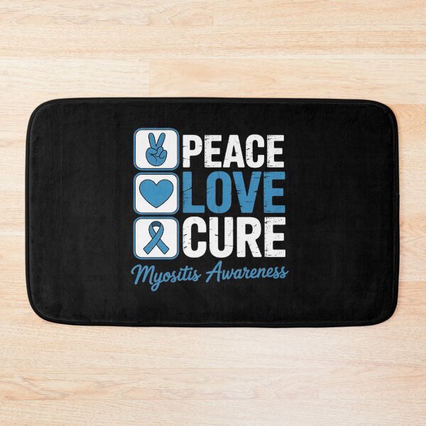 Item preview, LOVE PEACE CURE MYOSITIS AWARENESS designed and sold by grounabslaninal.
