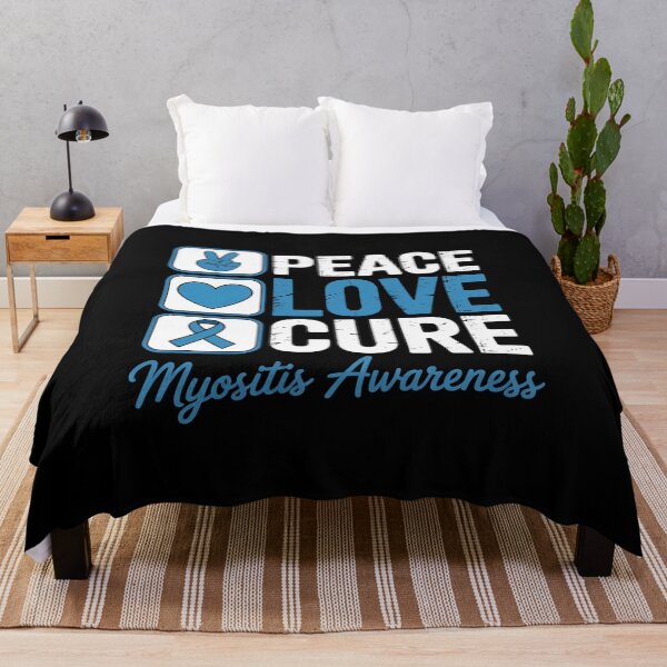 Item preview, LOVE PEACE CURE MYOSITIS AWARENESS designed and sold by grounabslaninal.
