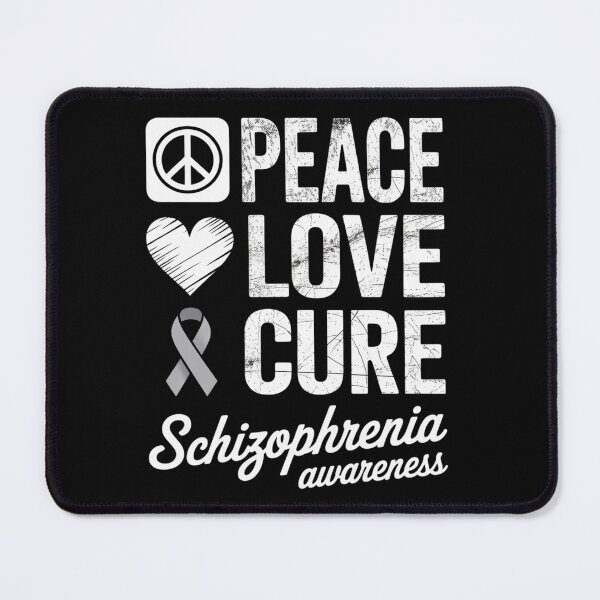 Item preview, LOVE PEACE CURE SCHIZOPHRENIA AWARENESS designed and sold by grounabslaninal.