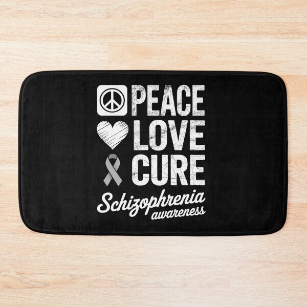 Item preview, LOVE PEACE CURE SCHIZOPHRENIA AWARENESS designed and sold by grounabslaninal.