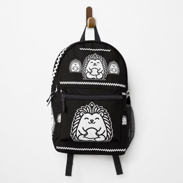 Item preview, Bold Line Zen Hedgehog - Chubby Meditating Animal Mandala designed and sold by ZUMERI.