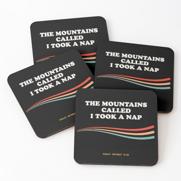 Item preview, The Mountains Called, I Took A Nap Ironic Slothcore Mountain Retro designed and sold by SlothcoreVibes.