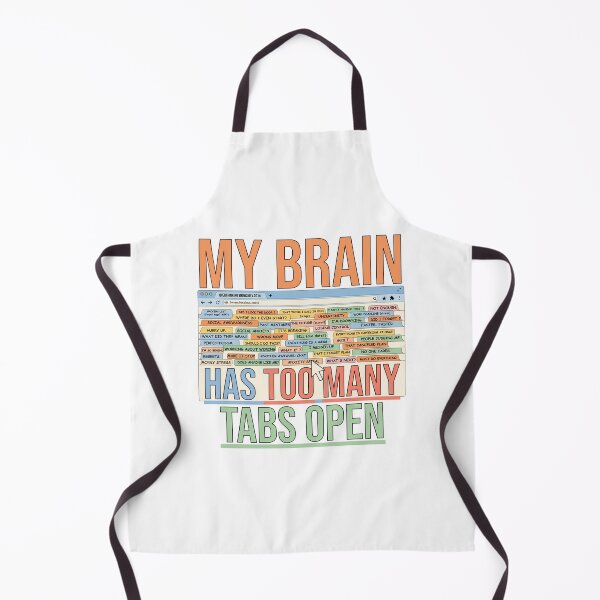 Item preview, Mental health awareness tee — my brain has too many tabs open — anxiety gift — overthinker shirt designed and sold by Nalanda2000.