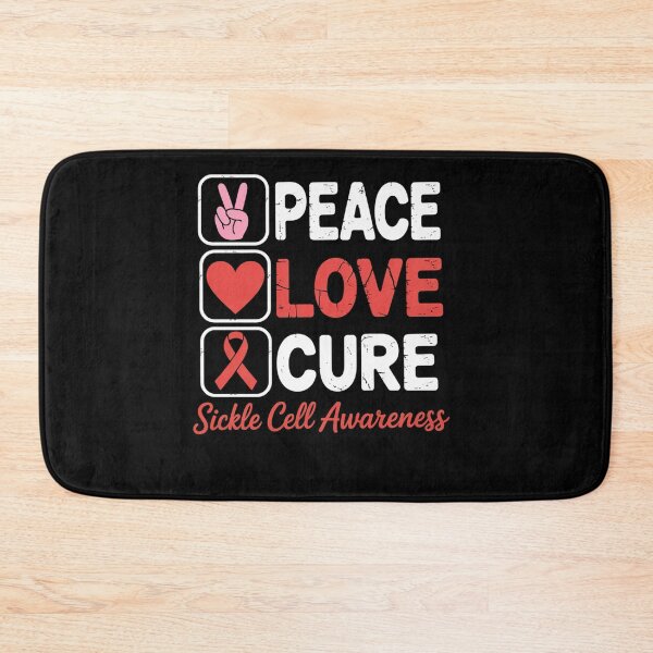 Item preview, LOVE PEACE CURE SICKLE CELL AWARENESS designed and sold by grounabslaninal.