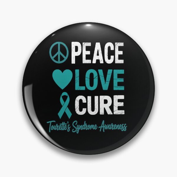 Item preview, LOVE PEACE CURE TOURETTE'S SYNDROME AWARENESS designed and sold by grounabslaninal.