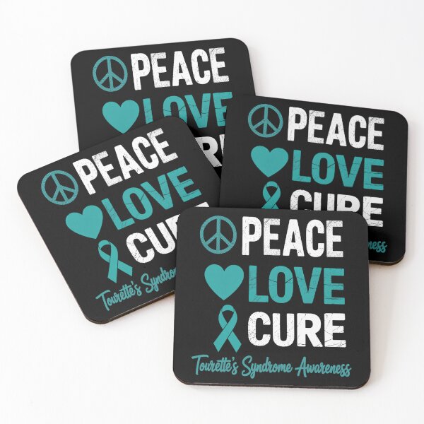 Item preview, LOVE PEACE CURE TOURETTE'S SYNDROME AWARENESS designed and sold by grounabslaninal.