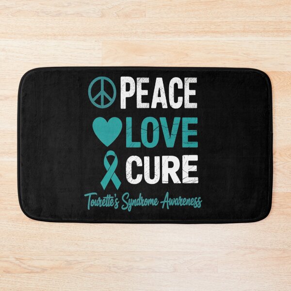 Item preview, LOVE PEACE CURE TOURETTE'S SYNDROME AWARENESS designed and sold by grounabslaninal.