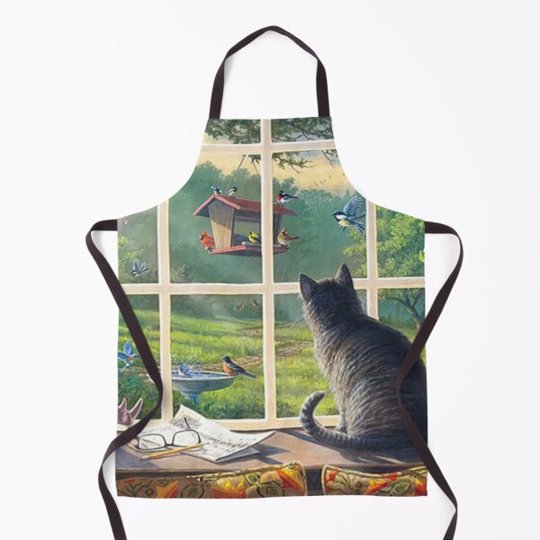 Item preview, Cat Watching Birds designed and sold by Fusionmart-Art.