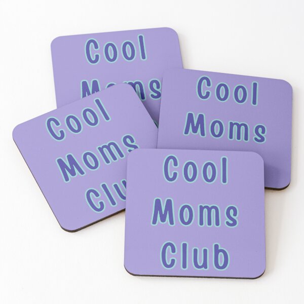 Item preview, Cool Moms Club Blue Text Stickers Prints Posters Wall Art Magnet Home Coffee Cup Decoration TShirt Stationary Notebook Magnet Hat Kitchen Work School Office Redbubble Shop designed and sold by Saritas Boutique Shop.