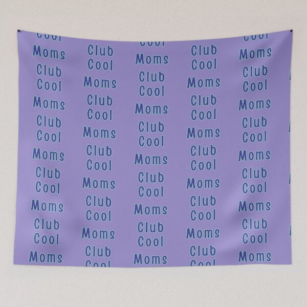 Item preview, Cool Moms Club Blue Text Stickers Prints Posters Wall Art Magnet Home Coffee Cup Decoration TShirt Stationary Notebook Magnet Hat Kitchen Work School Office Redbubble Shop designed and sold by Saritas Boutique Shop.