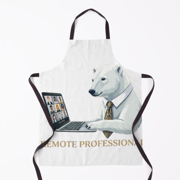 Item preview, Corporate Polar Bear Working Remotely designed and sold by Northern Glow Art.