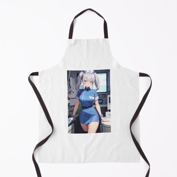 Item preview, Cute Anime Nurse in Blue Uniform Sci-Fi Clinic - Uyemaru Sazuka designed and sold by iloveanimechibi.