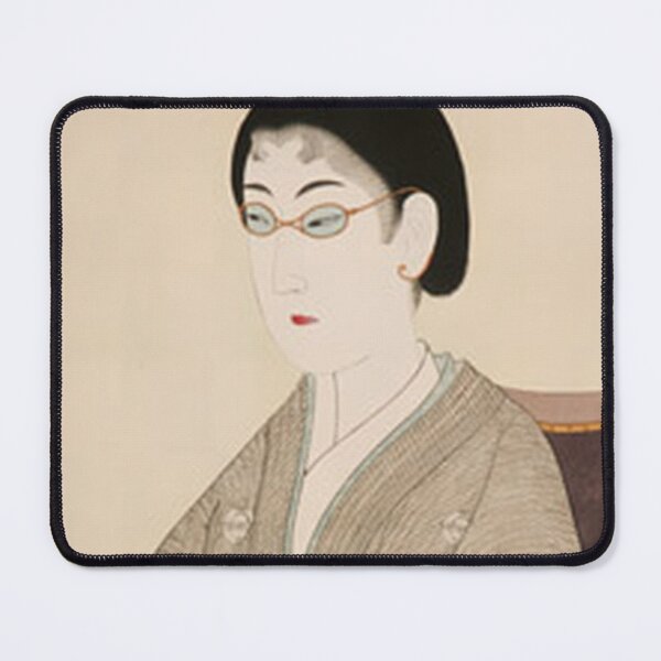 Item preview, Vintage Japanese Ukiyo-e Woman with Glasses Retro Fine Art designed and sold by vekotpu.