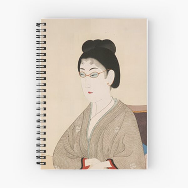 Item preview, Vintage Japanese Ukiyo-e Woman with Glasses Retro Fine Art designed and sold by vekotpu.