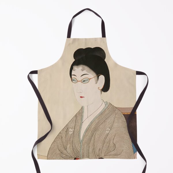 Item preview, Vintage Japanese Ukiyo-e Woman with Glasses Retro Fine Art designed and sold by vekotpu.
