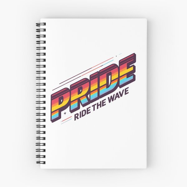 Item preview, LGBTQ Pride ride the wave – Rainbow Typography Support Graphic designed and sold by Pride_Prints.