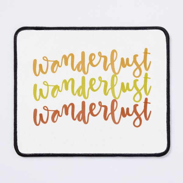 Item preview, Wanderlust Sunset Colors – Travel Quote Typography designed and sold by Calm and Antsy.
