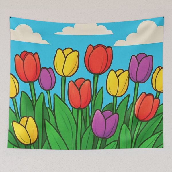 Item preview, Tulip flowers designed and sold by GUNAPRIYAA.