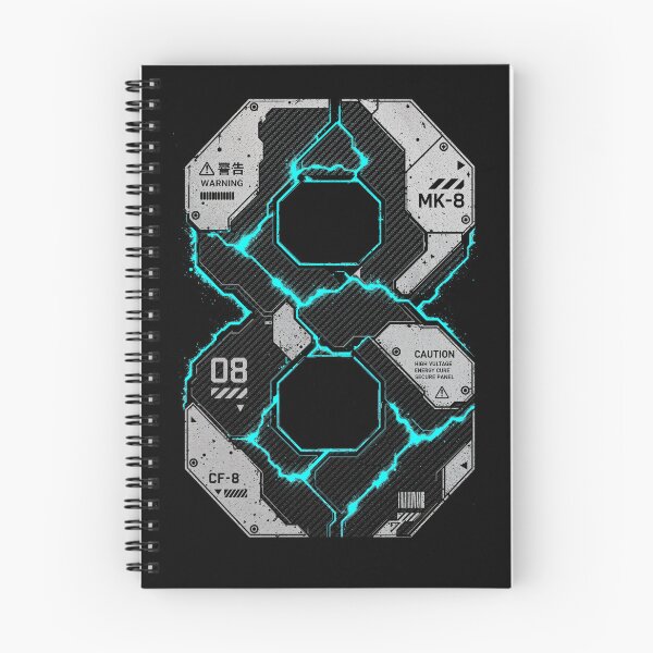 Item preview, Industrial Number Eight Techwear Neon Art designed and sold by artditisme.