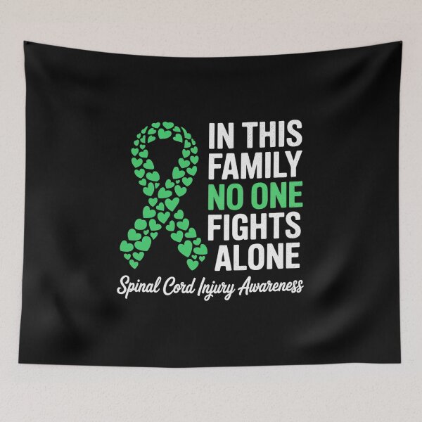 Item preview, In This Family No One Fights Alone Shirt Spinal Cord Injury designed and sold by grounabslaninal.