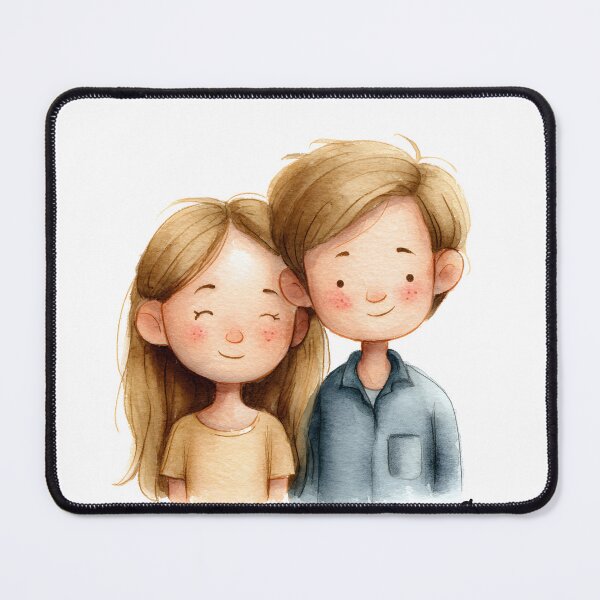 Item preview, Gentle Love Illustration for Couples and Dreamers designed and sold by JaiSoftStudio.