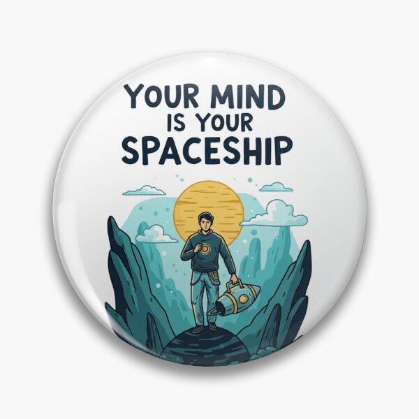Item preview, Your Mind Is Your Spaceship – Cosmic Mindset Rocket Design designed and sold by Altair_.