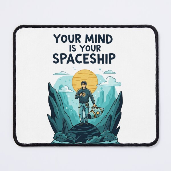Item preview, Your Mind Is Your Spaceship – Cosmic Mindset Rocket Design designed and sold by Altair_.
