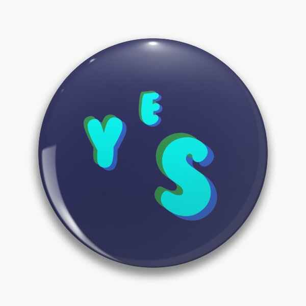 Item preview, Yes 3D Effect Text Stickers Prints Posters Wall Art Magnet Home Coffee Cup Decoration TShirt Stationary Notebook Magnet Hat Kitchen Work School Office Redbubble Shop designed and sold by Saritas Boutique Shop.