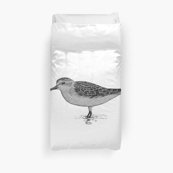 Spoon-billed Sandpiper Duvet Cover