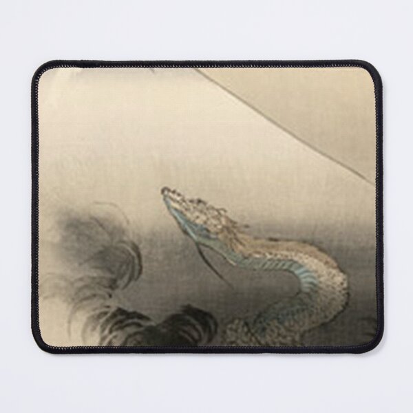 Item preview, Japanese Ukiyo-e Dragon and Mount Fuji Vintage Woodblock Art designed and sold by vekotpu.