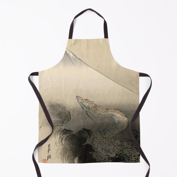 Item preview, Japanese Ukiyo-e Dragon and Mount Fuji Vintage Woodblock Art designed and sold by vekotpu.