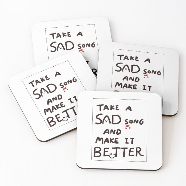 Item preview, Take A Sad Song and Make It Better (with Frame) designed and sold by Designs by Sara Felton.