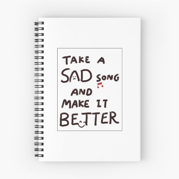 Item preview, Take A Sad Song and Make It Better (with Frame) designed and sold by Designs by Sara Felton.
