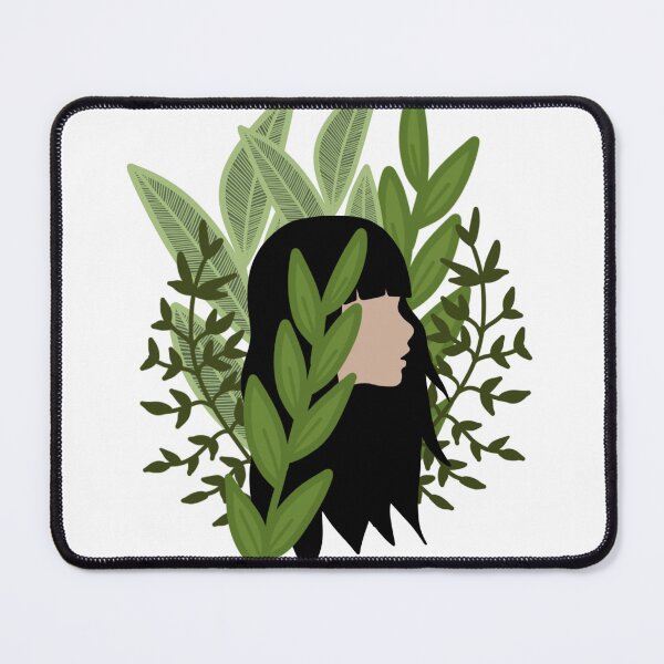Item preview, Soft Life Plant Girl Illustration – Botanical Confidence Aesthetic designed and sold by Calm and Antsy.
